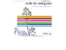 Tablet Screenshot of ecole-de-nancy.com